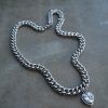Clear Love halsband med hjärta i cubic zirconia och stilren design